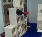  WineMod Design:Modular System in travertine antique for cellar,winery and winebar